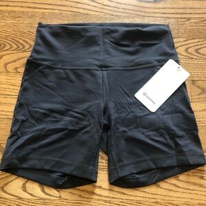Lululemon Wunder Under Train High Rise Short 6” Grey